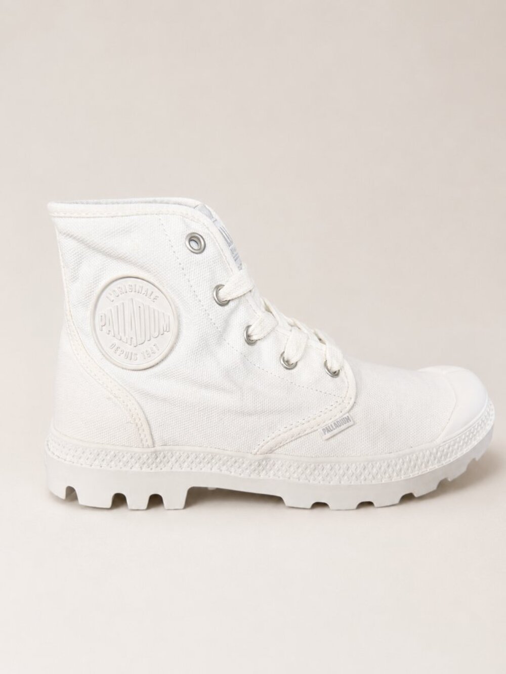 Palladium Pampa Hi Star White Canvas Boots NIB - Picture 3 of 7